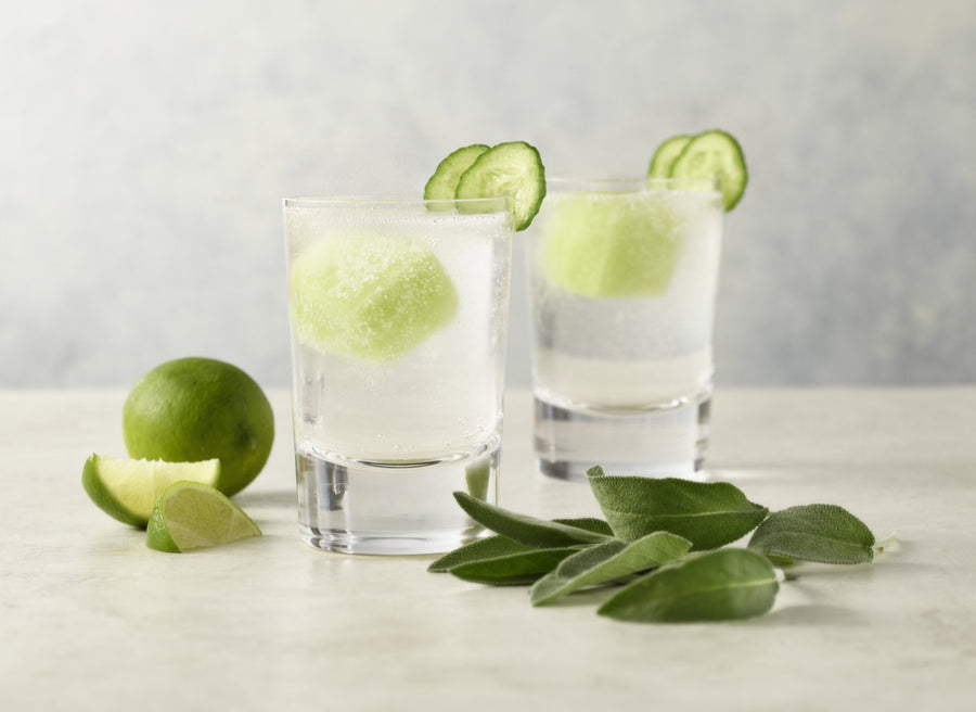 Cucumber Lime Sage cocktails
